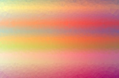 İllüstrasyon soyut düşük poli turuncu, sarı ve kırmızı yatay arka plan