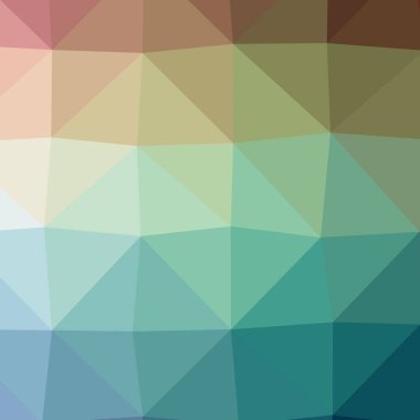 Soyut düşük poli mavi, kırmızı ve yeşil kare arka plan resmi