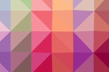 Soyut düşük poli kırmızı, turuncu ve mavi yatay arka plan resmi