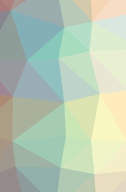 Soyut düşük poli mavi, kırmızı, sarı ve yeşil dikey arka plan resmi