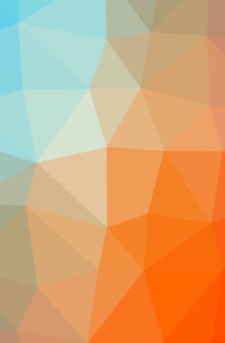 Soyut düşük poli turuncu gösteren resim ve dikey arka plan