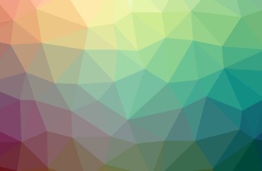 Soyut düşük poli mavi ve mor yatay arka plan resmi