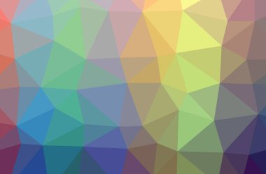 Soyut düşük poli mavi, kırmızı ve yeşil yatay arka plan resmi