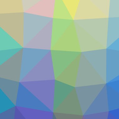 Soyut düşük poli mavi, sarı, kırmızı veya mor kare arka plan resmi