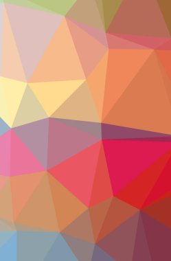 Soyut düşük poli kırmızı, sarı, mavi ve kahverengi dikey arka plan resmi