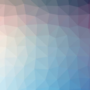 Soyut düşük poli mavi ve mor kare arka plan resmi