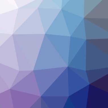 Soyut düşük poli mavi ve mor kare arka plan resmi