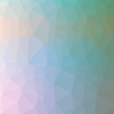 Soyut düşük poli yeşil, sarı ve mavi kare arka plan resmi