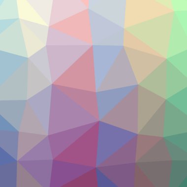 Soyut düşük poli mavi, kırmızı, sarı ve yeşil kare arka plan resmi