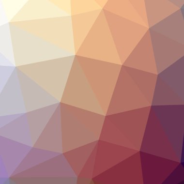 Soyut düşük poli kırmızı, sarı, mavi ve kahverengi kare arka plan resmi