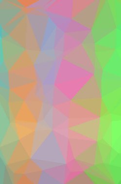 Soyut düşük poli mavi, kırmızı, sarı ve yeşil dikey arka plan resmi