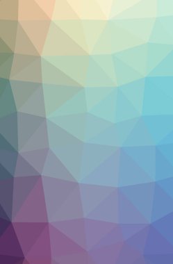 Soyut düşük poli mavi, yeşil ve mor dikey arka plan resmi