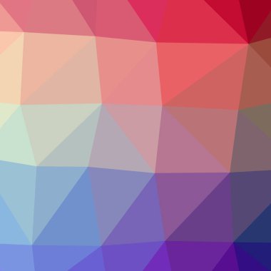 Soyut düşük poli sarı, kırmızı ve mavi kare arka plan resmi