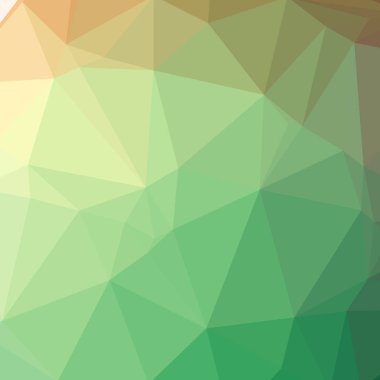 Soyut düşük poli yeşil, mavi ve sarı kare arka plan resmi