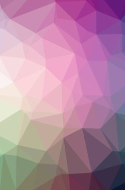 Soyut düşük poli yeşil, mavi ve mor dikey arka plan resmi