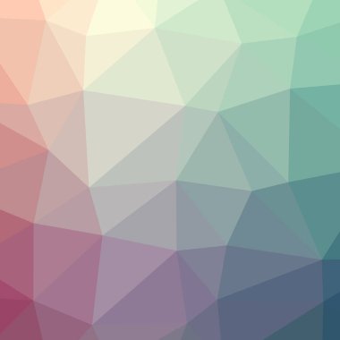 Soyut düşük poli mavi, kırmızı ve yeşil kare arka plan resmi