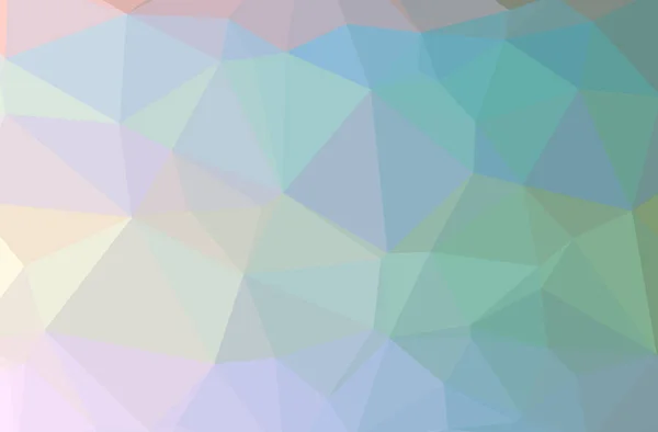 Иллюстрация Абстрактного Низко Синего Зеленого Фиолетового Горизонтального Фона — стоковое фото