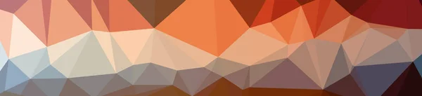 Illustration of abstract low poly orange and red banner background