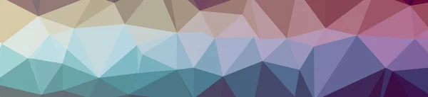 Illustration of abstract low poly blue, green and purple banner background