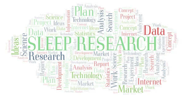 Sleep Research word cloud. Wordcloud made with text only.