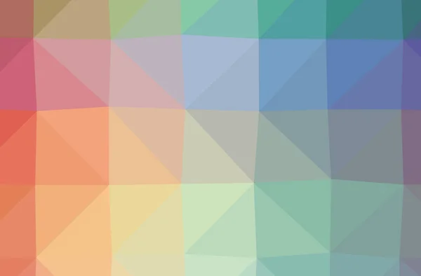 Illustration Abstract Low Poly Blue Red Green Horizontal Background — Stock Photo, Image