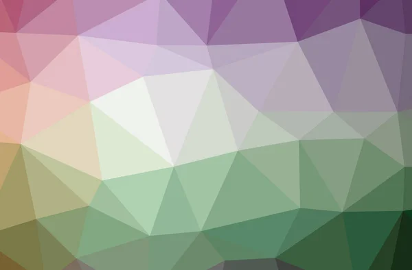 Illustration Abstract Low Poly Green Purple Horizontal Background — Stock Photo, Image