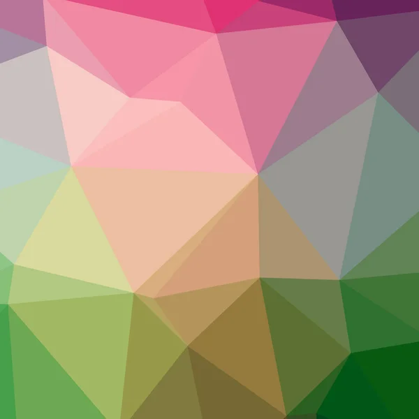 Illustration Abstract Low Poly Green Pink Square Background — Stock Photo, Image