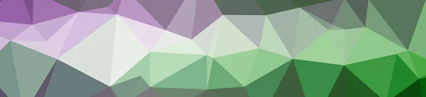 Ilustración Fondo Abstracto Banner Verde Poli Bajo — Foto de Stock