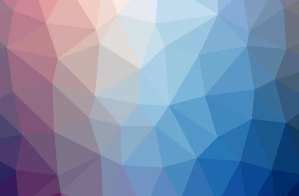Illustration of abstract low poly blue and purple horizontal background