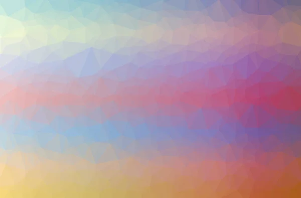 Illustration Abstract Low Poly Red Yellow Blue Horizontal Background — Stock Photo, Image