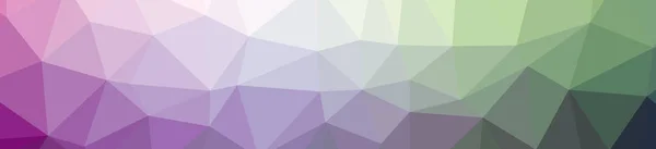 Illustration of abstract low poly purple and green banner background