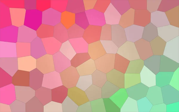 Red Aqua Bright Big Hexagon Background Illustration — Stock Photo, Image