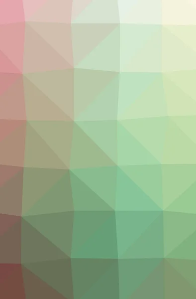 Illustration Der Abstrakten Low Poly Grün Und Rosa Vertikalen Hintergrund — Stockfoto