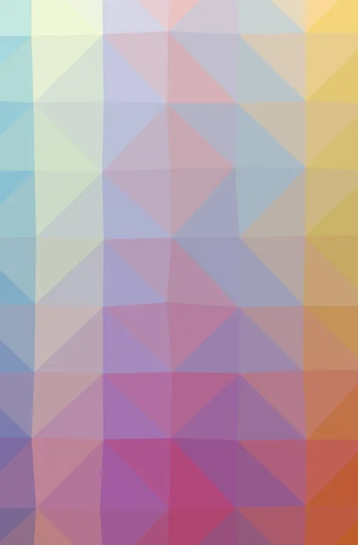 Illustration of abstract low poly green, blue and purple vertical background