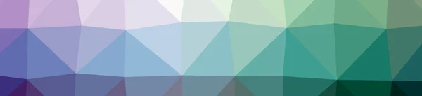 Illustration of abstract low poly blue, green and purple banner background