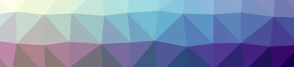 Illustration of abstract low poly blue, red and purple banner background