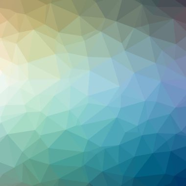 Soyut düşük poli mavi kare arka plan resmi