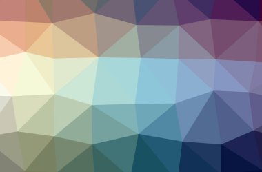 Soyut düşük poli mavi yatay arkaplan çizimi