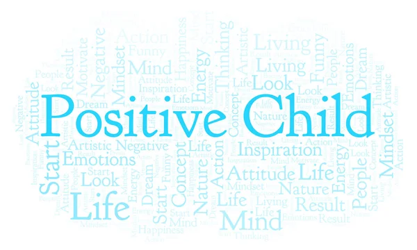 Positive Child word cloud, made with text only