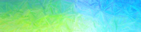 Yeşil Uzun Fırça Darbeleri Pastel Banner Arka Plan Resmi — Stok fotoğraf