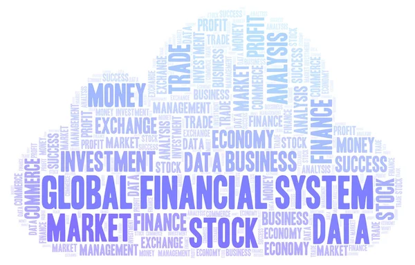 Global Financial System word cloud, wordcloud made with text only.