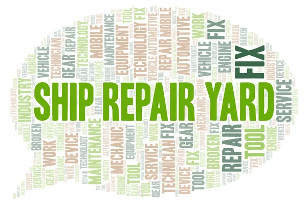 Ship Repair Yard word cloud. Wordcloud made with text only.