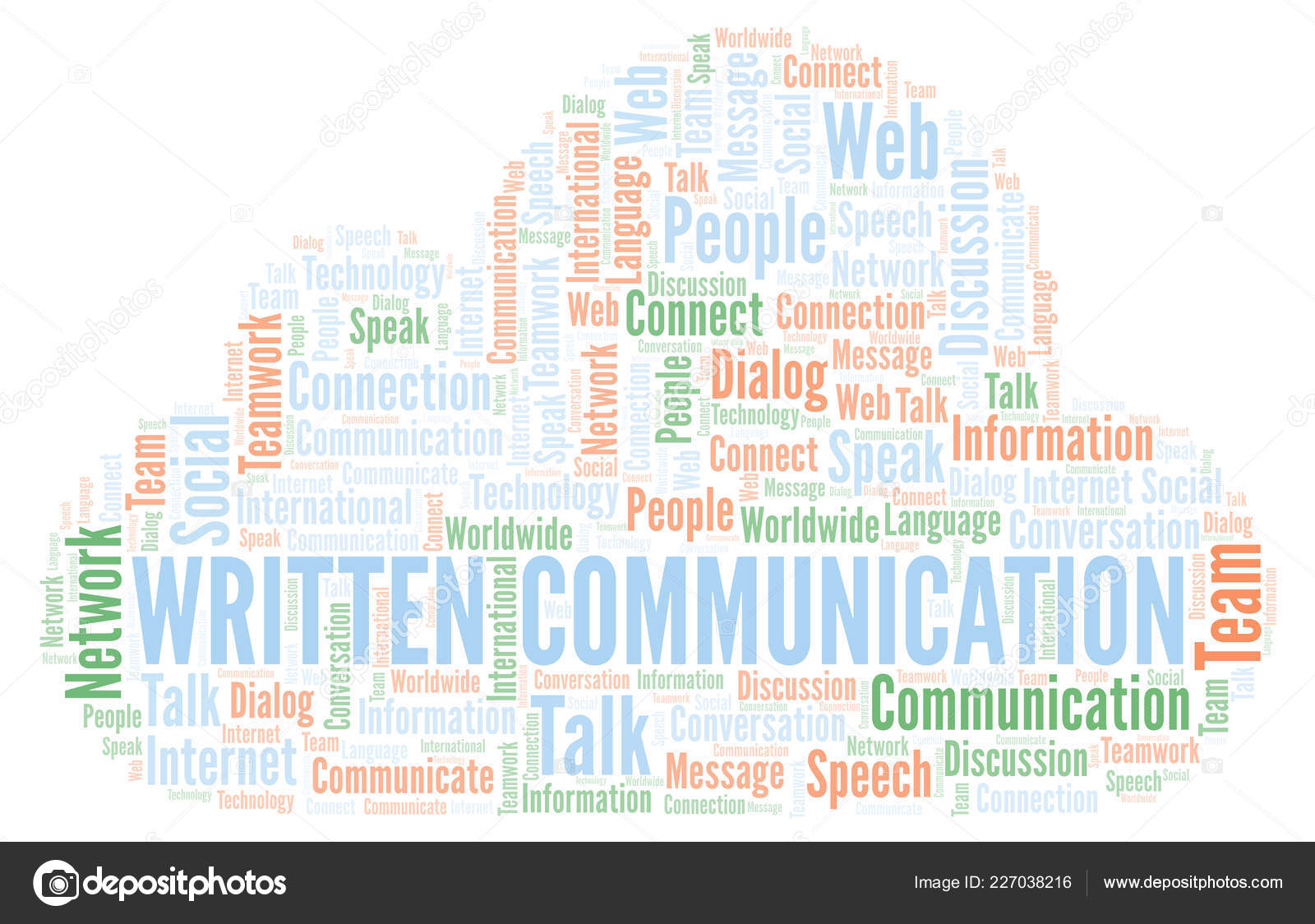 书面通信字云仅使用文本制作的文字云 图库照片 C Sharafmaksumov
