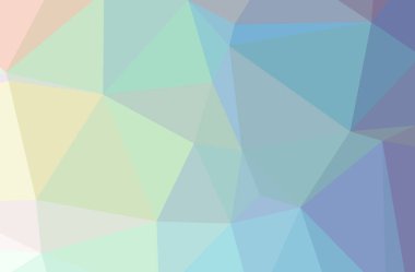 Soyut düşük poli mavi yatay arkaplan çizimi