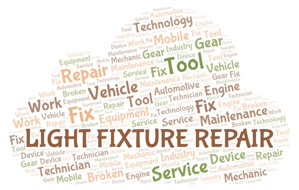 Lichte Meubilair Repair Word Cloud Wordcloud Gemaakt Met Alleen Tekst — Stockfoto