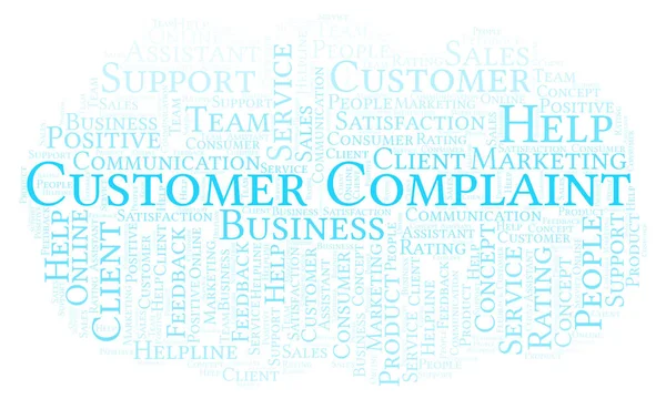 Customer Complaint Word Cloud Made Text Only — Stock Photo, Image