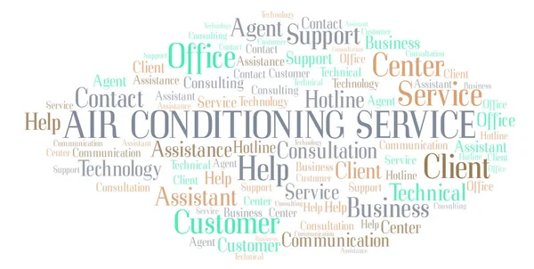 Air Conditioning Service word cloud. Wordcloud made with text only.