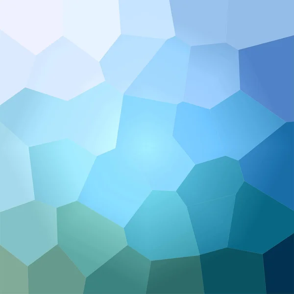 抽象的蓝色和绿色巨人六角正方形背景的例证 — 图库照片