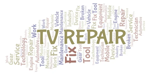 Reparación Nube Palabra Wordcloud Hecho Solo Con Texto — Foto de Stock