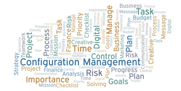 Gestion Configuration Word Cloud Fait Uniquement Avec Texte — Photo